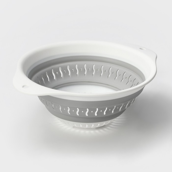 Дуршлаг складной &laquo;Флекс&raquo;, 2,2 л, 29,5&times;24&times;10,5 см, цвет смоки