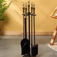 Каминный набор, сталь, алюминий 64 см