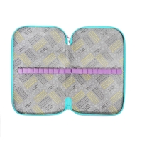 Пенал 3 секции, 125 х 205 х 55 мм, Calligrata 30П26/3 "Кот Корея", ламинированный картон