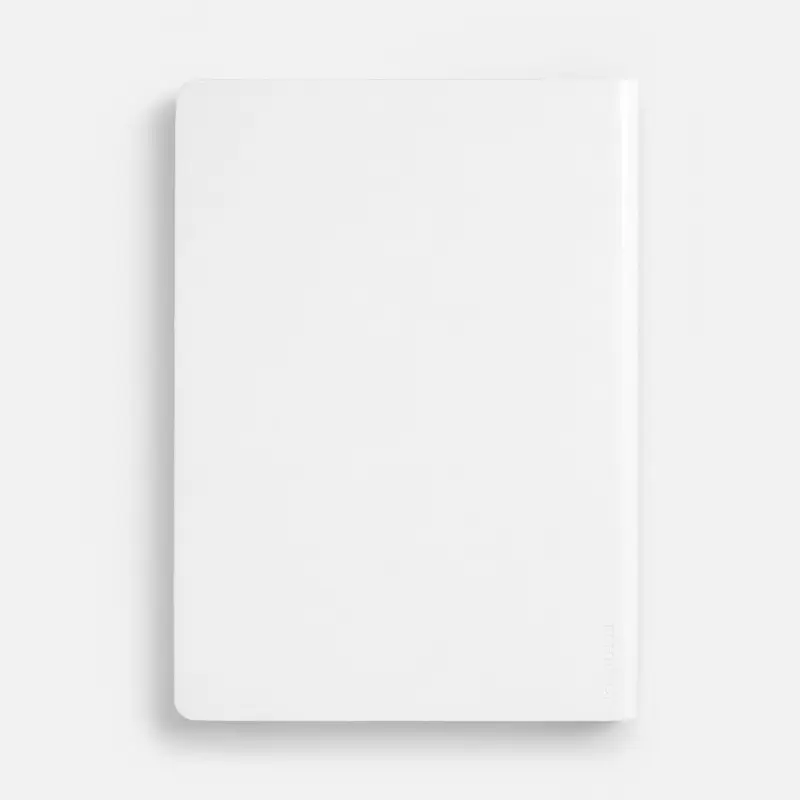 Ежедневник Nebraska Flex, недатированный, белый с серебристым