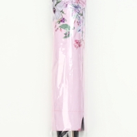 Зонт механический &laquo;Птицы&raquo;, эпонж, 4 сложения, 10 спиц, R = 56/63 см, D = 126 см, цвет МИКС