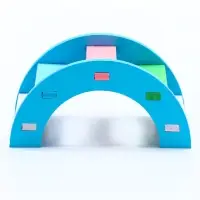 Лесенка для грызунов с цветными ступеньками, синий