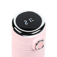 Термос, 400 мл, Simple "Пульс", сохраняет тепло 8 ч, термометр, 20.5 х 6.3 см