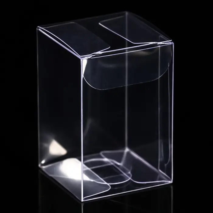 Складная прозрачная коробка из PVC, для упаковки подарков, 4&times;4&times;6 см
