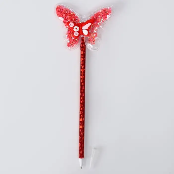 Ручка &laquo;Бабочка&raquo;, синие чернила, МИКС