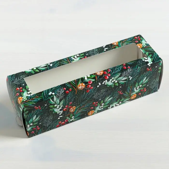 Коробка складная &laquo;Happy New Year&raquo;, 18 х 5,5 х 5,5 см