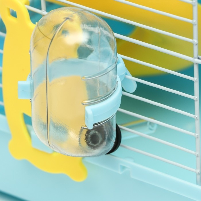 Клетка для грызунов "Пижон", укомплектованная с замком, 27 х 21 х 31 см, голубая