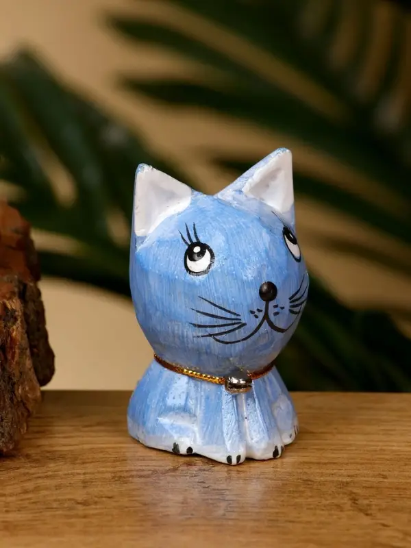 Набор сувенирный "Милые котята" дерево Албезия (4 штуки), 6 см