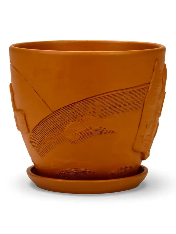 Набор горшков цветочный поддоном 4 шт 0,6 / 1,4 / 2,5 / 5 л керамика терр-т Галандия