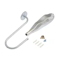 Крючок для штор CAPPIO KS040, цвет серебро с золотом, набор 2 шт