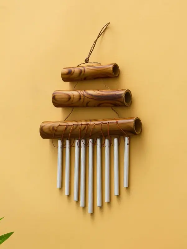 Музыка ветра бамбук, алюминий, 18х3х25 см