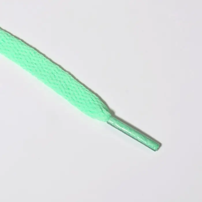 Шнурки для обуви, пара, плоские, 8 мм, 120 см, мятные