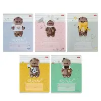 Тетрадь 12 листов в косую линейку &laquo;Кот Басик&raquo;, обложка мелованный картон, МИКС