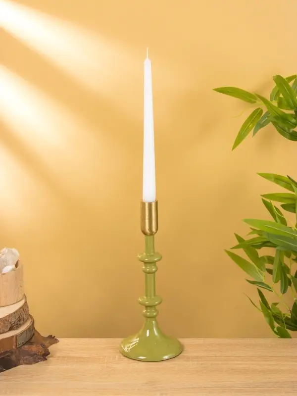 Подсвечник на 1 свечу "Авокадо" 10х10х26 см