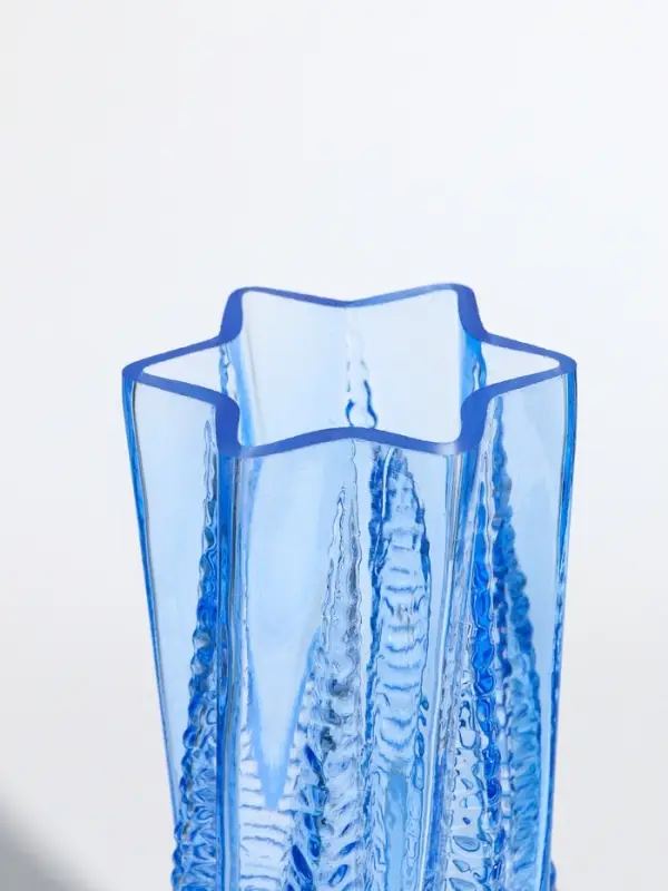 Ваза стекло настольная "Флоранс" 25х11х9 см, голубой