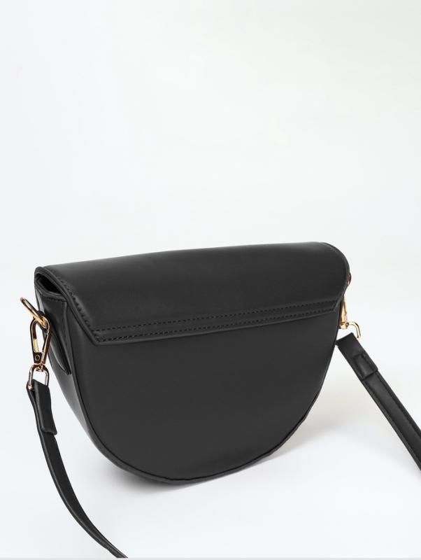 Сумка женская мессенджер на молнии, цвет чёрный