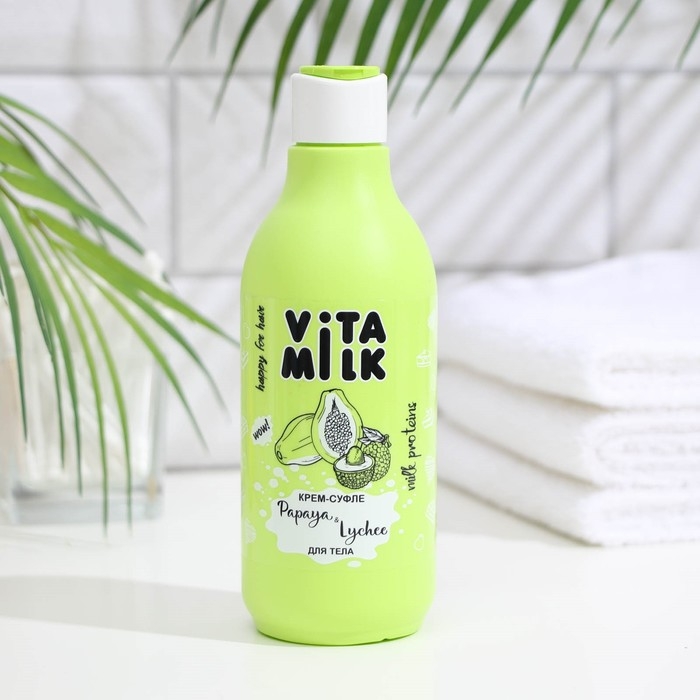 Крем-суфле для тела VitaMilk &laquo;Папайя и Личи&raquo;, 250 мл