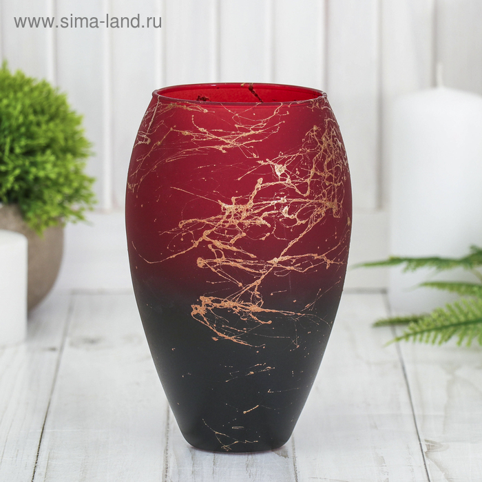 Ваза "Паутинка-1" малая d-6.5см 16х10 см 0,7 л