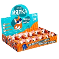 Антистресс сквиш мялка &laquo;Корги&raquo;, с песком, в шоубоксе, тянучка