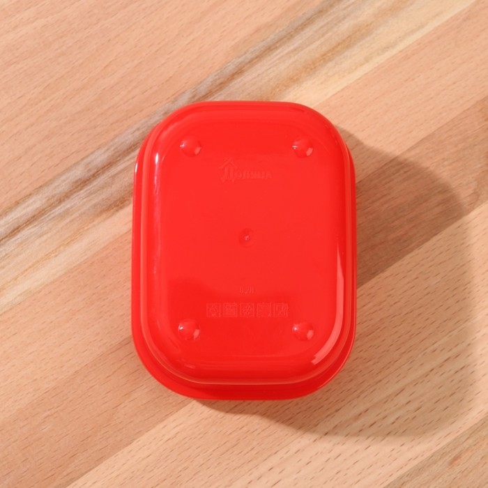 Ланч-бокс прямоугольный FoodVibes &laquo;Живи со вкусом&raquo;, прямоугольный, 150 мл