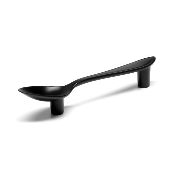 Ручка-скоба "Ложка" CAPPIO RSC002, м/о 76 мм, цвет черный