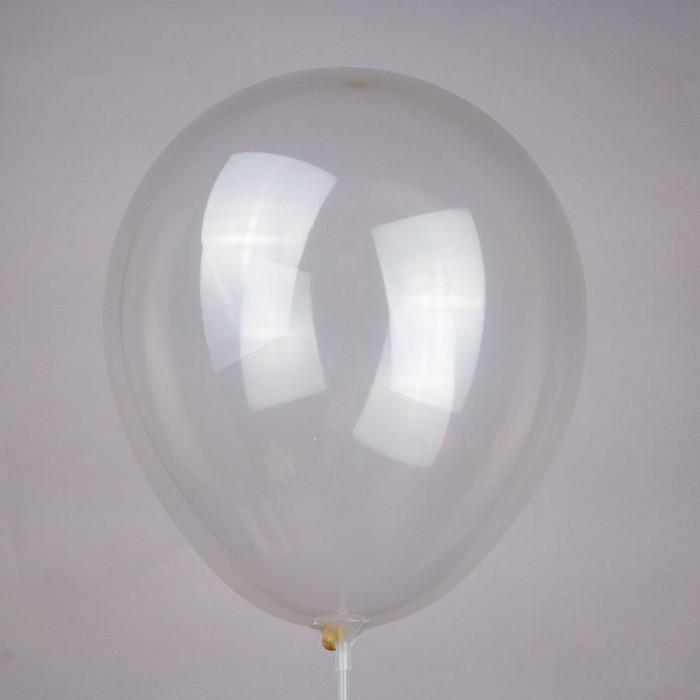 Шар латексный 12", кристалл, прозрачный, набор 50 шт.