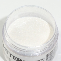 Глиттер кандурин пищевой КондиМир "Серебро", 30 фракция 30-100 &micro;m, 5 г