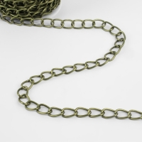 Цепочка для сумки, 11 &times; 16 мм, 10 &plusmn; 0,5 м, цвет бронзовый