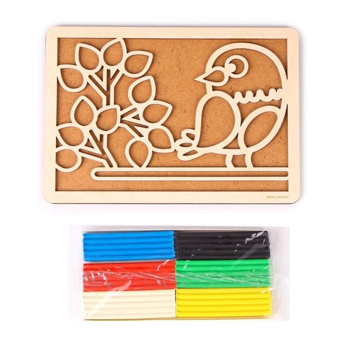 Пластилиновые картинки &laquo;Птица&raquo; 210х148 мм