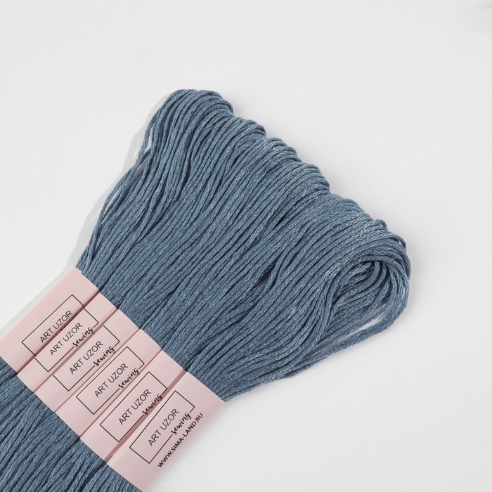 Набор ниток мулине №931, 8 &plusmn; 1 м, 6 шт, цвет антично-синий