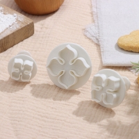 Набор плунжеров кондитерских Доляна &laquo;Клевер&raquo;, 3 шт, d=4,8/3,7/2,7 см