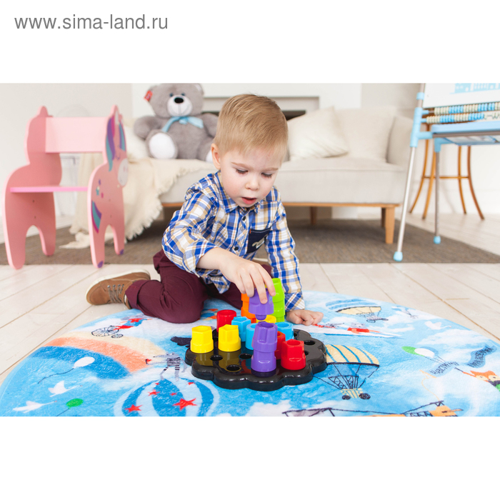 Развивающая игрушка &laquo;Пирамидка-мозаика&raquo;, сортер, цвета, по методике Монтессори