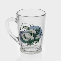 Кружка стеклянная кофейная &laquo;Змеи&raquo;, 300 мл, МИКС