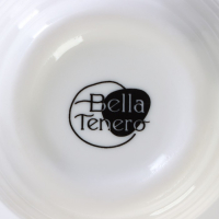 Ёмкость фарфоровая для мёда с ложкой BellaTenero, 300 мл, цвет белый