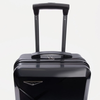 Чемодан малый 36 л (S), отдел на молнии, кодовый замок, цвет чёрный