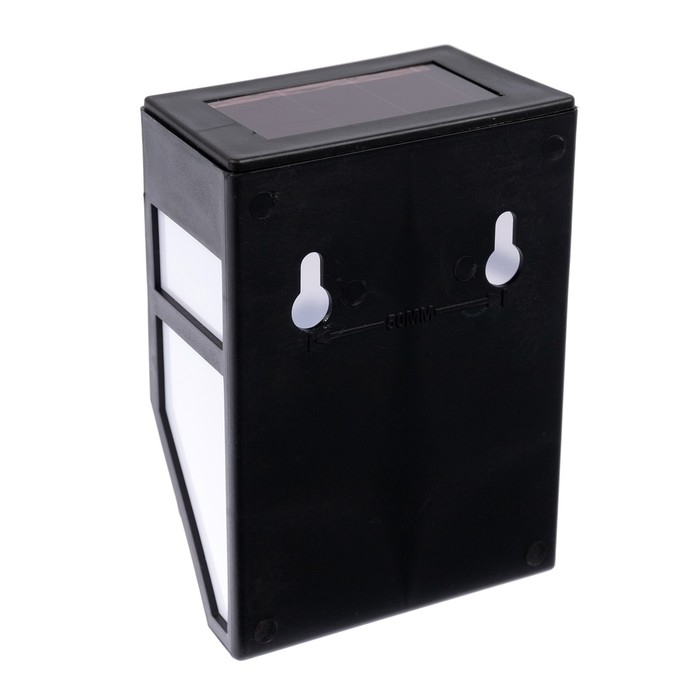 Садовый светильник на солнечной батарее, накладной, 8 &times; 12 &times; 5 см, 1 LED, свечение тёплое белое