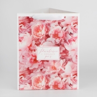 Пакет подарочный для цветов треугольный, упаковка, &laquo;Расцветай&raquo;, 23,5 х 30 х 20,5 см