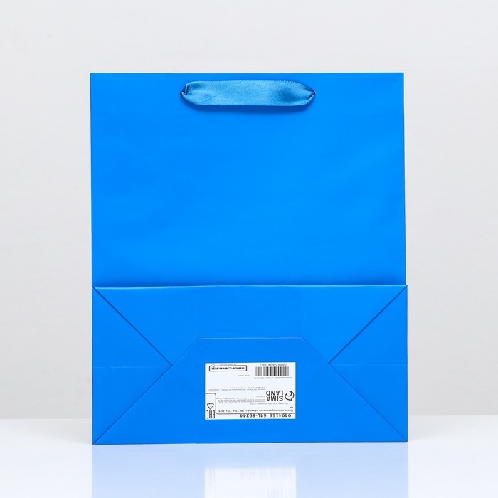 Пакет ламинированный &laquo;Синий&raquo;, 23 х 27 х 11,5 см