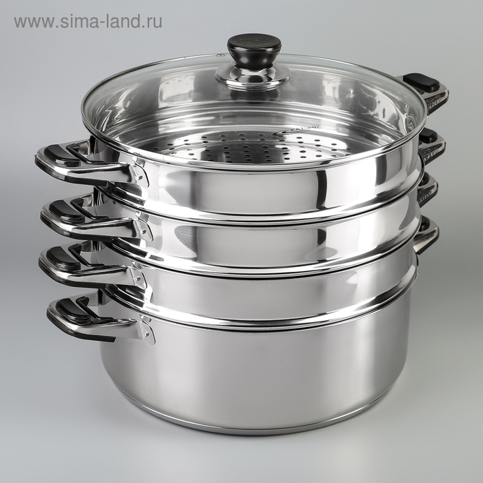 Мантоварка &laquo;Алтын&raquo;, 7 л, d=30 см, 3 секции, капсульное дно, индукция