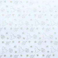 Бумага упаковочная тишью, новогодняя упаковка "Ёлочки",50 х 66 см.