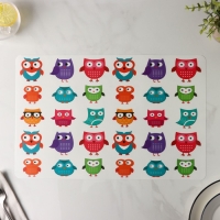 Салфетка сервировочная на стол &laquo;Совы&raquo;, 42&times;27 см