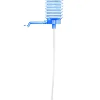 Помпа для воды, механическая, прозрачная, под бутыль от 11 до 19 л, голубая