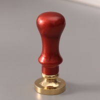 Печать для сургуча с пластиковой ручкой "Буква I на вензеле" 2,5х2,5х6,3 см