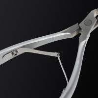 Кусачки маникюрные для кутикулы &laquo;Premium satin&raquo;, матовые, двойная пружина, 12 см, длина лезвия - 6 мм, цвет серебристый