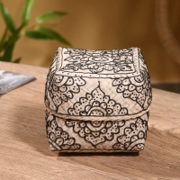 Корзинка плетеная "Бонтанг" бамбук 12х12х10 см, светлая