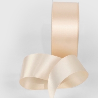 Лента атласная двухсторонняя №112 38мм*25&plusmn;1м айвори TR