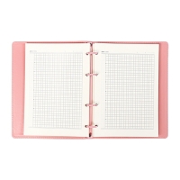 Записная книжка А5+ 120л ESCALADA, мяг обл, иск кожа, кр бл 70 г/м2, розовый