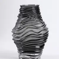 Ваза &laquo;Модесто&raquo;, 19&times;12 см, стекло, чёрная