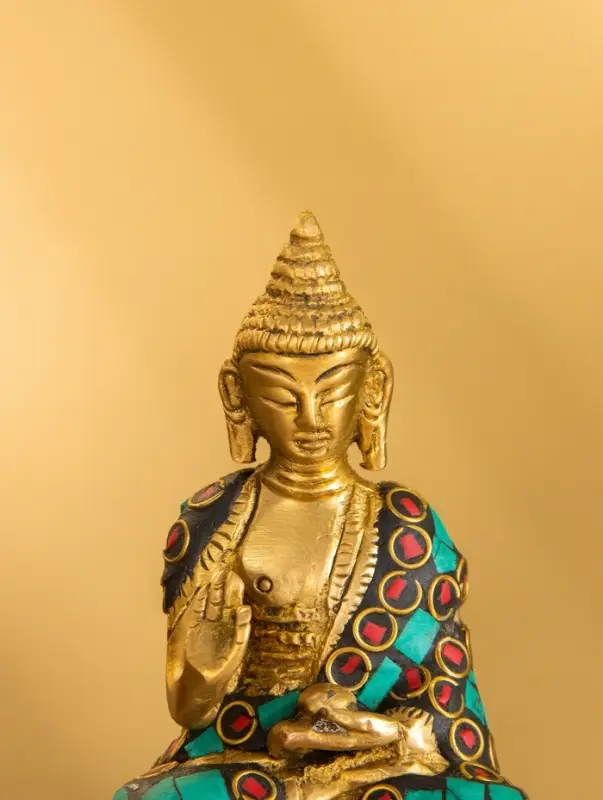 Сувенир "Будда" латунь 8х6х11,5 см