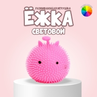 Ёжка &laquo;Котик&raquo; световой, цвета МИКС